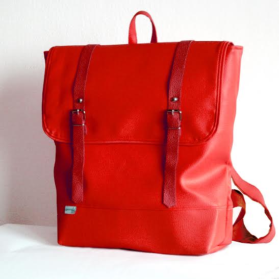 Aktovkový batoh  (Červený)