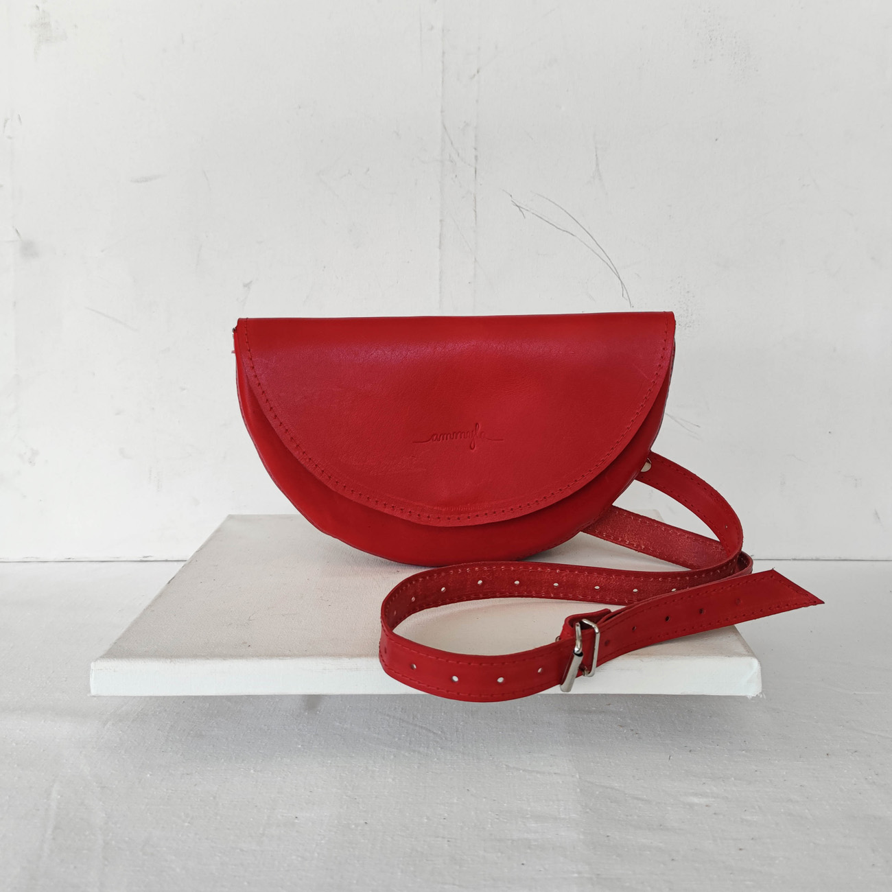 Kožená kabelka Caitlin (red)