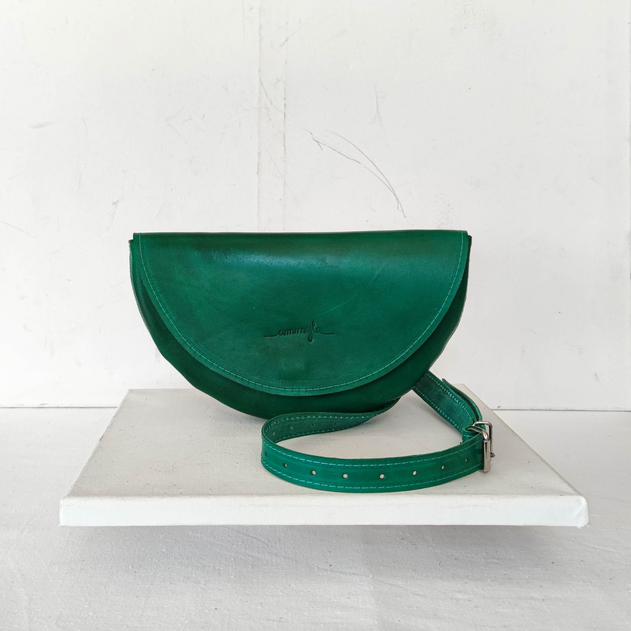 Kožená kabelka Caitlin (green)