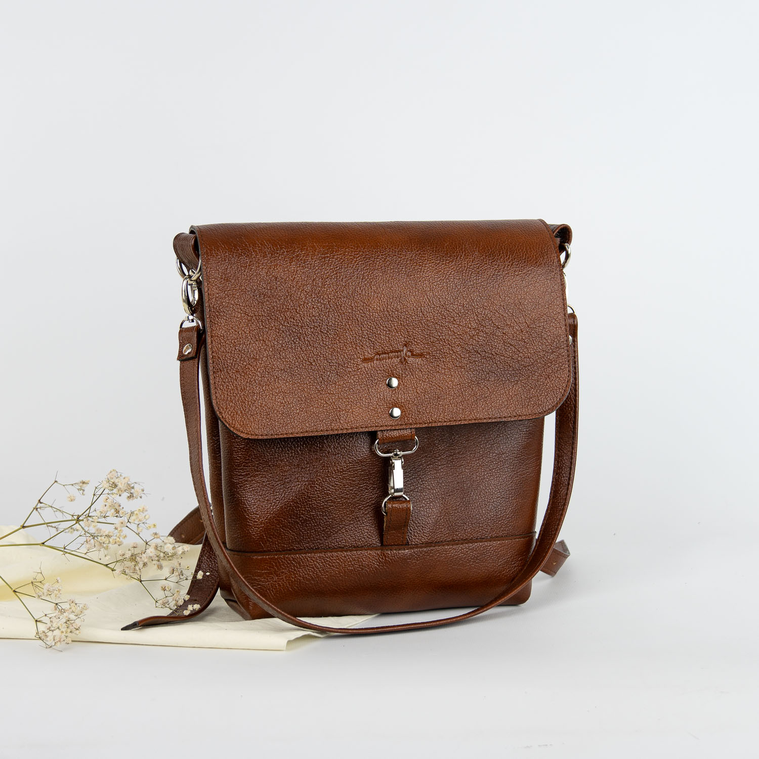 Kožený batoh Lara (dollaro hnedá)
