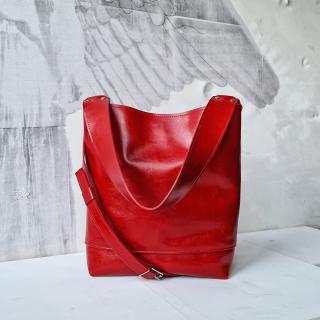 Kožená kabelka Lana Style (červená)