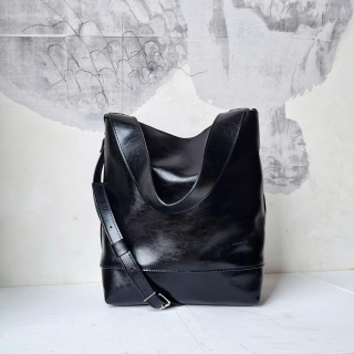 Kožená kabelka Lana Style (čierna)