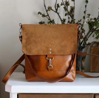 Kožený batoh Lara (koňakový-hnedý)