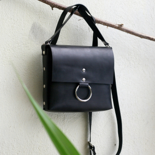 Kožená kabelka Lulu (Black)