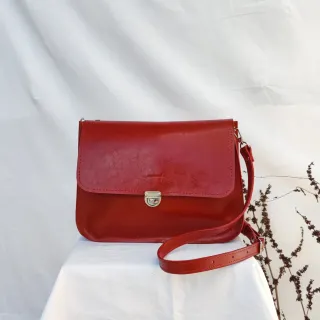 Kožená kabelka Vanessa (červená)